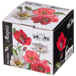 БАНОЧКА С СИЛИКОНОВОЙ КРЫШКОЙ LEFARD МАКИ 180 МЛ  фото 2