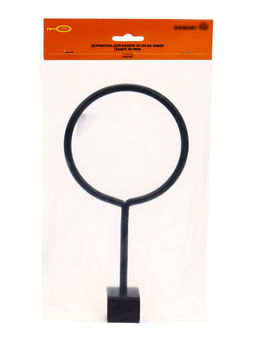 Кронштейн для кашпо, d=10 см, металлический, настенный, чёрный