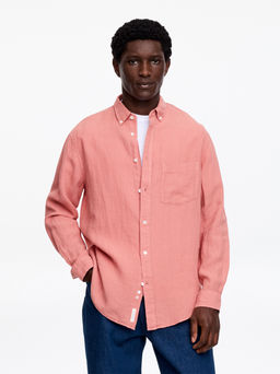 Camisa de lino holgada - H&m фото 5