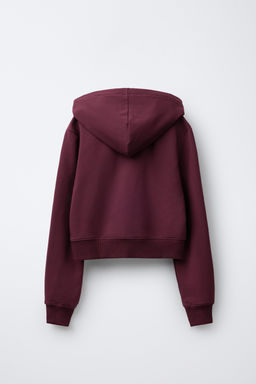 PLAIN ZIP-UP HOODIE - Zara фото 2