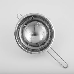 Дуршлаг из нержавеющей стали Доляна Индия, 1,8 л, d=22 см, длинная ручка  фото 4