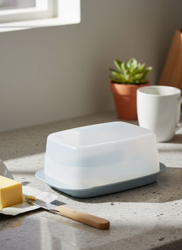 Цена за 2 шт. Масленка "Медея" для масла и сыра светло-голубая С63СГЛ