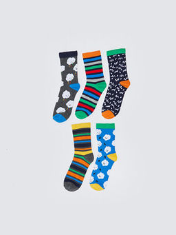 Desenli Erkek ?ocuk Soket ?orap 5li - Waikiki фото 2