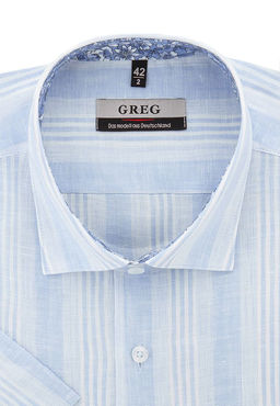 Сорочка мужская короткий рукав GREG 121/101/L/Z/1