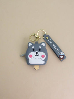 Брелок-кошелёк "Ice cream dog", grey (9*7 см)