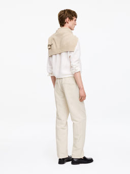 Pantalones de mezcla de lino - H&m фото 10
