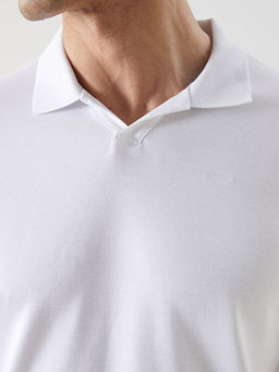 Polo Yaka D?z ?nterlok Erkek Ti??rt