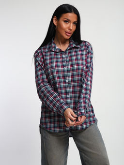 М380 Рубашка с длинным рукавом (бордо)