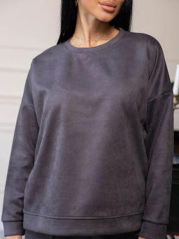 Костюм женский под замшу мод.2082 - Барболета фото 46