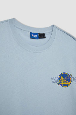 DeFactoFit Футболка свободного покроя NBA Golden State Warriors с круглым вырезом и короткими рукавами  фото 9