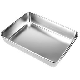 Лоток из нержавеющей стали 3,3л, 30х23см h5,5см (Китай)