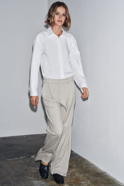 ZW COLLECTION DARTED TROUSERS