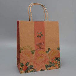 Пакет крафтовый Мечтай, ML 23 27 11.5 см