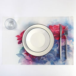 Цена за 12 шт. Салфетка сервировочная на стол «Пейзажи. Пионы», 45×30 см