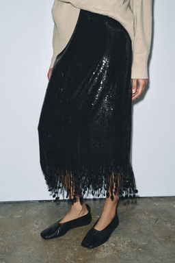 ZW COLLECTION LONG SEQUIN SKIRT