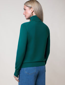 D34.197 Свитер женский зеленый