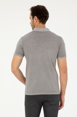 Мужская темно-серая базовая футболка - U.s. polo assn фото 5
