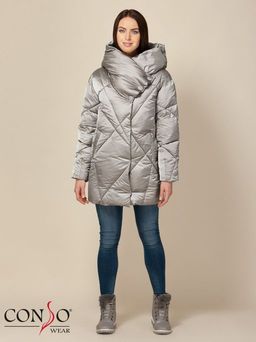 Conso/WEM 190501 - foil Полупальто утепленное женское  фото 4