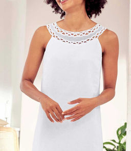 Платье, белое - Linea tesini фото 5