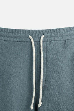 TEXTURED RELAXED FIT BERMUDA SHORTS - Zara фото 8