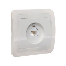 Розетка компьютерная Luazon Lighting «Орион», скрытая, IP20, одноместная, белая