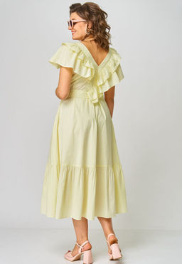 Платье EVA GRANT 7225М лимонный