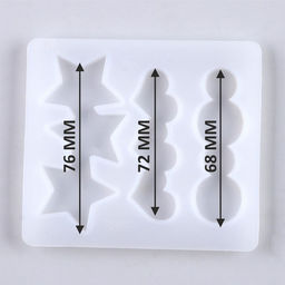 Цена за 2 шт. Молд силиконовый  «Заколка», 3 вида заколки