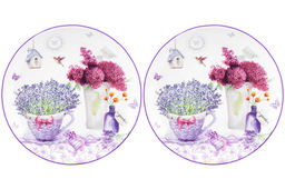 Набор тарелок 2 пр. 16*16*2 см, Лаванда NEW BONE CHINA - Elan gallery фото 4