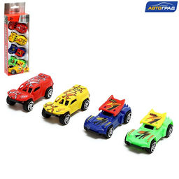 Набор машин Рейсер, 4 шт, цвета МИКС