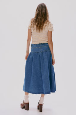 Falda denim fruncida - H&m фото 4