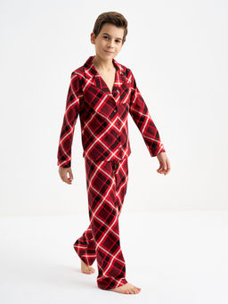 Красная пижама в клетку - Kogankids фото 22