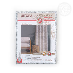 Шторы для гостиной с подхватом Кружево 145*260/Шторы: 1 шт.- 145*260, подхваты: 1 шт. Шторы "АРТ ДИЗАЙН" для гостиной