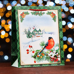 Пакет подарочный У Ёлочки , 26 х 32 х 12 см - Simaland фото 6