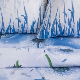 Постельное бельё Этель 1,5 сп. Одуванчики 143х215 см, 150х214 см, 70х70 см - 2 шт, 100% хлопок, бязь  фото 2