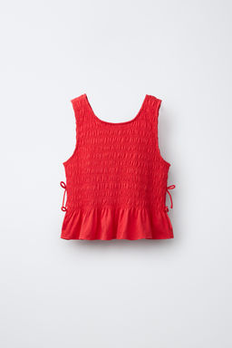 TOP GOMAS LAZOS / Rojo - Zara фото 2