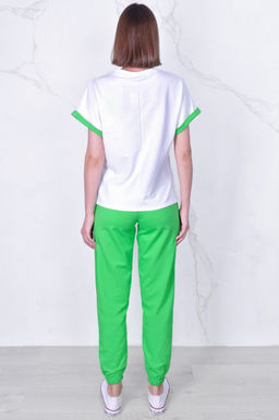 Арт. 2357 Костюм с брюками женский 44-52 (5 шт) Цвет:верх- полынь, низ- полынь - Калинка фото 17