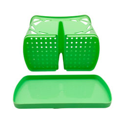 Подставка для столовых приборов п/эт. 2-секц. (цвет в ассорт.) (Радиан)