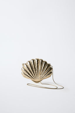 METALLIC SHELL CROSSBODY BAG