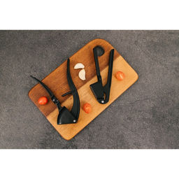 Пресс для чеснока Magistro Alum black, 18.5, с выталкивателем косточек, чёрный  фото 9