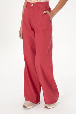 Kad_n Vi_ne Kanvas Loose Fit Pantolon