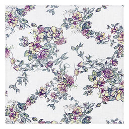 "Сиреневый букет К" Комплект столовый 4пр: салфетка сервировочная 45х45см, хлопок "Премиум" 186г/м2, "Домашняя мода" (Россия)