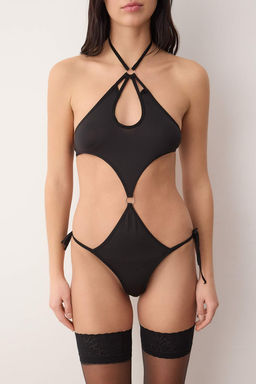 Siyah Baglama Detayl? Micro Fitted Orme Body THMAW26BD00018 - Trendyolmilla фото 3