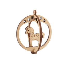 Заготовка для декорирования Mr. Carving КЛ-44 Подвеска объемная Шар фанера d 7 см х 0.3 см 3 снежинка  фото 8