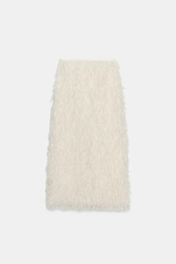 FALDA PLUMAS ZW COLLECTION LIMITED EDITION / Crudo - Zara фото 2