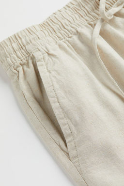 Pantalon corto en mezcla de lino - H&m фото 2