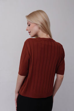 10799 Топ вязаный терракотовый - Martichelli фото 6