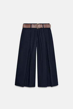 PANTAL?N CULOTTE CINTUR?N / Marino - Zara фото 7