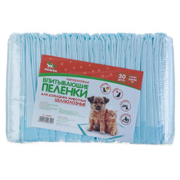Впитывающие пелёнки для животных «ПИЖОН», 60×90 см, набор 30 шт., целлюлоза