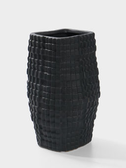 Ваза настольная керамика "Джорадо" 20х11 см, чёрный