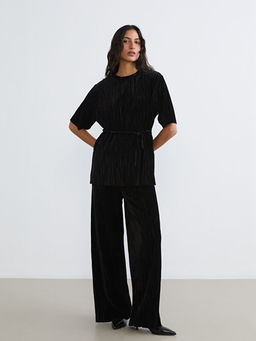 Bisiklet Yaka Beli Ku?akl? Kad?n Tunik